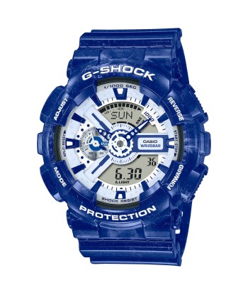 Casio G-Shock GA110BWP-2A Blue Pottery Chinese Dragon Watch pas cher 