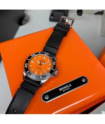 Shinola Lake Huron Monster Orange Automatic 43mm Watch S0120097180 meilleur choix