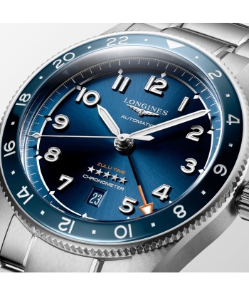 Longines Spirit 42MM Zulu Time GMT Blue Steel Watch L38124936 de la marque