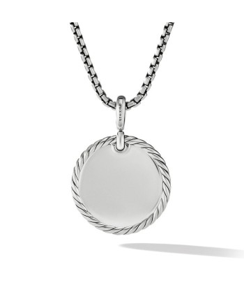 DY Elements Disc Pendant with Pave Diamonds 24MM la livraison gratuite