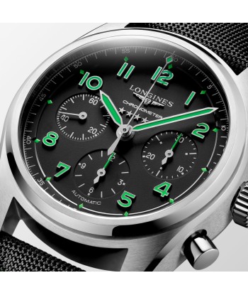 Longines Spirit 42MM Pioneer Edition Titanium Watch Black Green L38291532 Comment ça marche