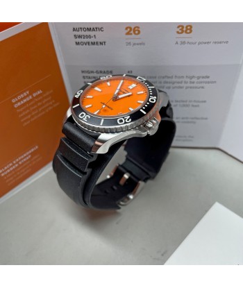 Shinola Lake Huron Monster Orange Automatic 43mm Watch S0120097180 meilleur choix