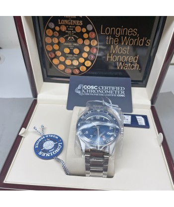 Longines Spirit 42MM Zulu Time GMT Blue Steel Watch L38124936 de la marque