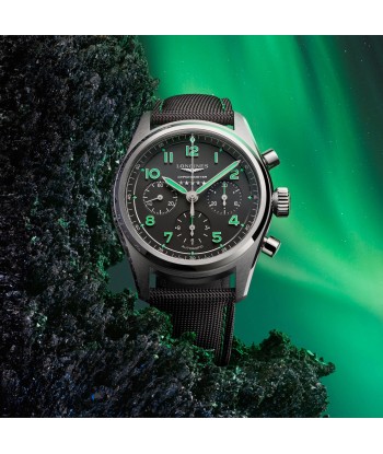 Longines Spirit 42MM Pioneer Edition Titanium Watch Black Green L38291532 Comment ça marche