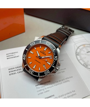 Shinola Lake Huron Monster Orange Automatic 43mm Watch S0120097180 meilleur choix