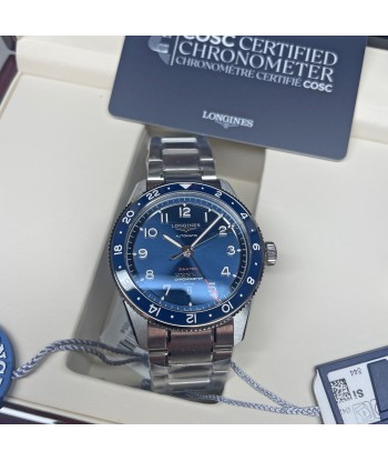 Longines Spirit 42MM Zulu Time GMT Blue Steel Watch L38124936 de la marque