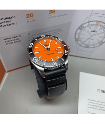 Shinola Lake Huron Monster Orange Automatic 43mm Watch S0120097180 meilleur choix