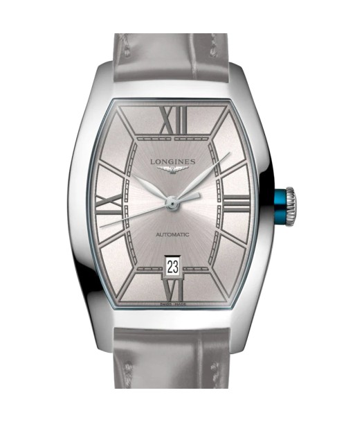 Longines Evidenza 26x30.60MM Automatic Champagne Colored Dial Grey Leather Strap Watch L21424662 sélection de produits