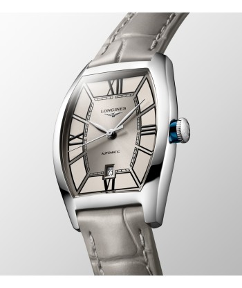 Longines Evidenza 26x30.60MM Automatic Champagne Colored Dial Grey Leather Strap Watch L21424662 sélection de produits