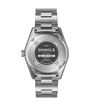 Shinola 42MM The Duck Bermuda Blue Steel Bracelet Watch S0120218978 chez Cornerstreet bien 