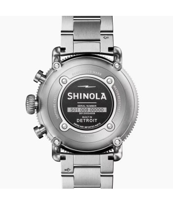 Shinola Titanium White Hurricane Runwell Sport Chronograph 48mm Watch 20224028 Paris Déstockage Promo