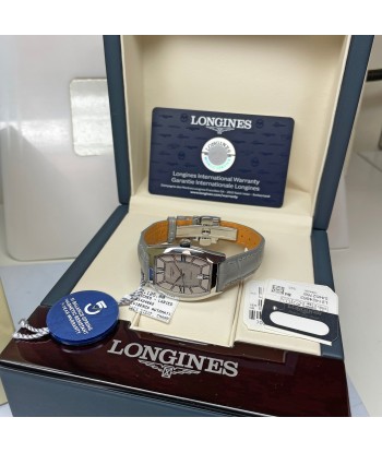 Longines Evidenza 26x30.60MM Automatic Champagne Colored Dial Grey Leather Strap Watch L21424662 sélection de produits