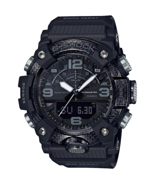 CASIO G-Shock GG-B100-1B Blackout Mudmaster Carbon Watch brillant des détails fins