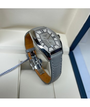 Longines Evidenza 26x30.60MM Automatic Champagne Colored Dial Grey Leather Strap Watch L21424662 sélection de produits