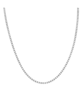 14k White Gold Eternity Diamond Tennis Necklace 5.50 Carats 50% de réduction en Octobre 2024