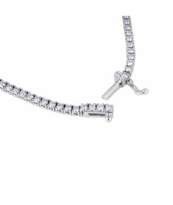 14k White Gold Eternity Diamond Tennis Necklace 5.50 Carats 50% de réduction en Octobre 2024