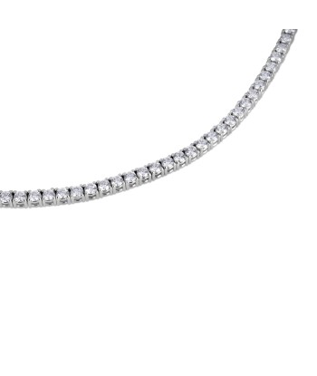 14k White Gold Eternity Diamond Tennis Necklace 5.50 Carats 50% de réduction en Octobre 2024