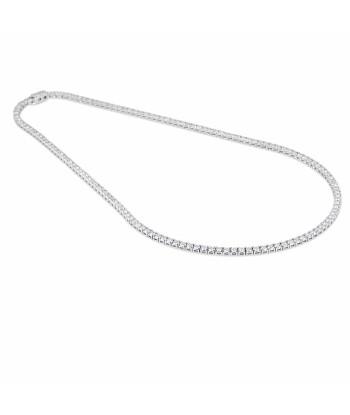 14k White Gold Eternity Diamond Tennis Necklace 11.50 Carats à prix réduit toute l'année