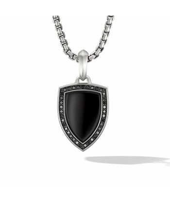 David Yurman Gents Shield Amulet with Black Onyx and Pave Black Diamonds de l' environnement