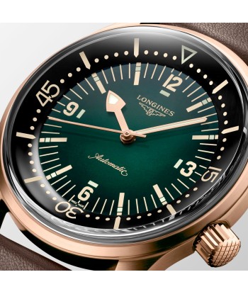 Longines Legend Diver 42MM Automatic Green Bronze Case Nato Watch L37741502 Amélioration de cerveau avec