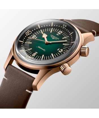 Longines Legend Diver 42MM Automatic Green Bronze Case Nato Watch L37741502 Amélioration de cerveau avec