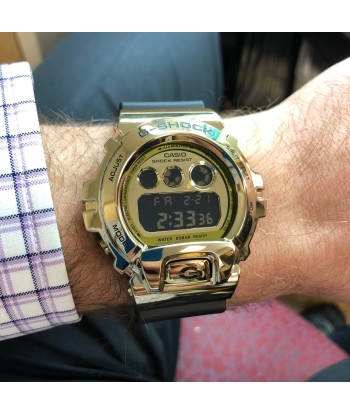 Casio G-Shock GM6900G-9 Gold IP Metal Bezel 25th Anniversary Watch Amélioration de cerveau avec