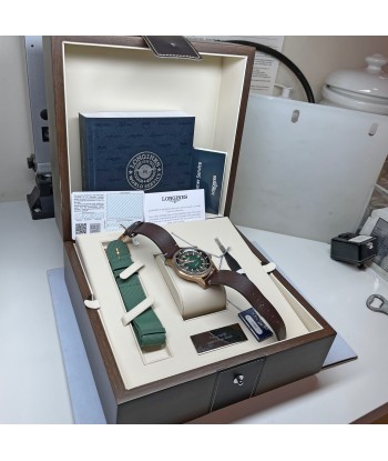 Longines Legend Diver 42MM Automatic Green Bronze Case Nato Watch L37741502 Amélioration de cerveau avec