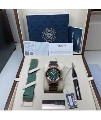 Longines Legend Diver 42MM Automatic Green Bronze Case Nato Watch L37741502 Amélioration de cerveau avec