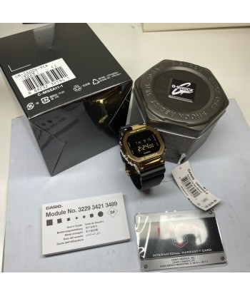 Casio G-Shock GM5600G-9 "Stay Gold" Gold Metal IP Square Watch la livraison gratuite