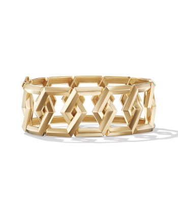 David Yurman Carlyle Bracelet in 18K Yellow Gold, 24MM de France