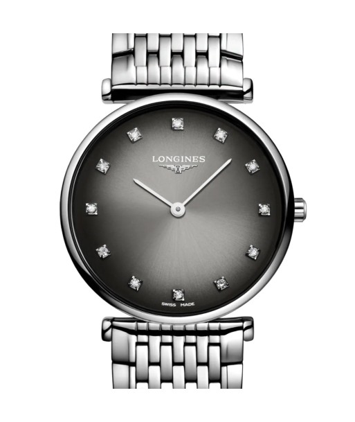 Longines La Grande Classique 29MM Gradient Grey Dial Diamond Markers Watch L45124776 Jusqu'à 80% De Réduction