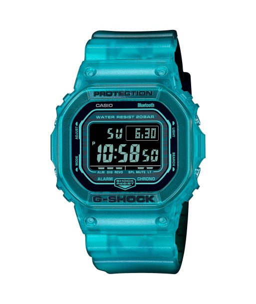 CASIO G-SHOCK DWB5600G-2 Bluetooth Clear Jelly Aqua Blue Digital Watch de pas cher