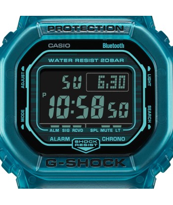 CASIO G-SHOCK DWB5600G-2 Bluetooth Clear Jelly Aqua Blue Digital Watch de pas cher