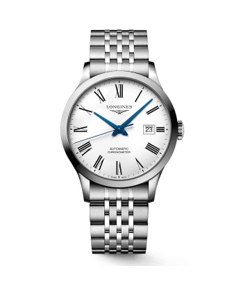 Longines Record 40MM Automatic White Dial Stainless Steel Watch L28214116 prix