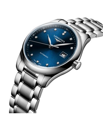 Pre-owned Longines Master 29MM Automatic Sunray Blue Dial Diamond Markers Watch L22574976 pas cher chine