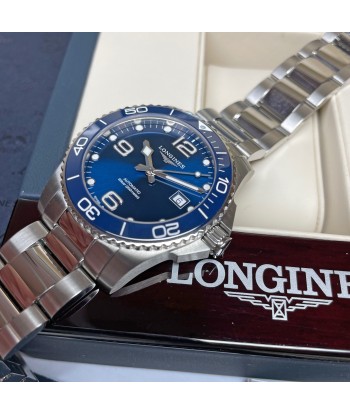 Longines Hydroconquest 41MM Automatic Sunray Blue Dial Ceramic Watch L37814966 français