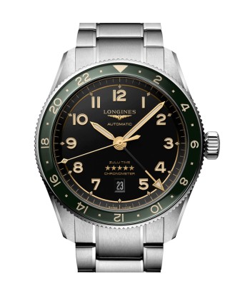 Longines Spirit Zulu 42MM Spirit Automatic Anthracite Dial Green Bezel Watch L38124636 le concept de la Pate a emporter 