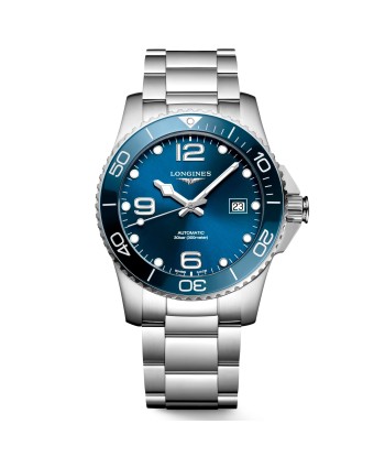 Longines Hydroconquest 41MM Automatic Sunray Blue Dial Ceramic Watch L37814966 français