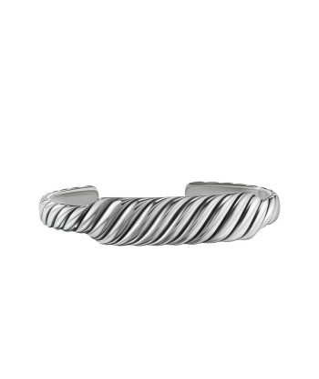 David Yurman Sculpted Cable Contour Cuff Bracelet in Sterling Silver, 13MM de la marque