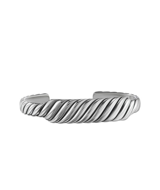 David Yurman Sculpted Cable Contour Cuff Bracelet in Sterling Silver, 13MM de la marque