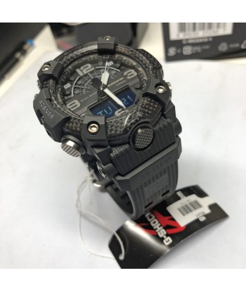 CASIO G-Shock GG-B100-1B Blackout Mudmaster Carbon Watch brillant des détails fins