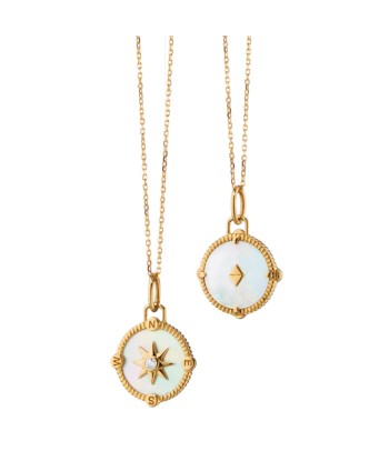 Monica Rich Kosann 18k Gold Mini Adventure Compass Charm Necklace Véritable concentré