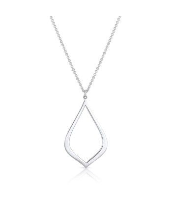 Sterling Silver Teardrop Pendant Necklace l'évolution des habitudes 