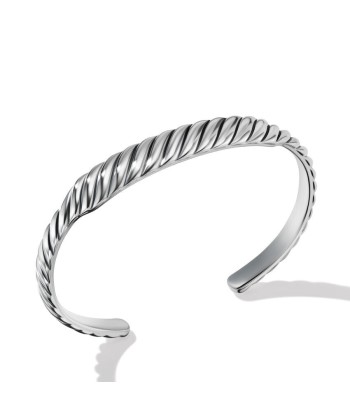 David Yurman Sculpted Cable Contour Cuff Bracelet in Sterling Silver, 9MM ou a consommer sur place