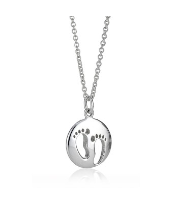 Sterling Silver Baby Feet Token Necklace X40 l'achat 