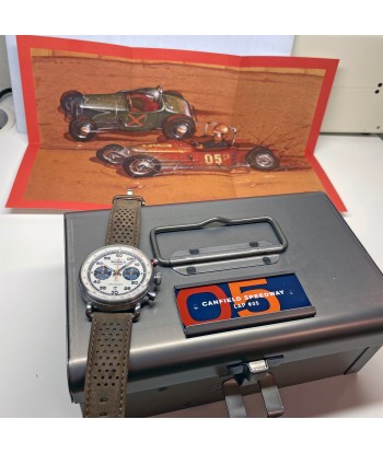 Shinola 44MM Limited Edition Canfield Speedway Brown Leather Watch S0120250982 Lap 05 soldes