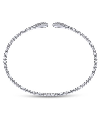 Gabriel 14K White Gold Bujukan Cuff Bracelet with Diamond Pave Teardrops 50% de réduction en Octobre 2024