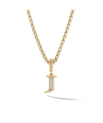 David Yurman Pave Initial Pendant in 18k Yellow Gold with Diamonds acheter en ligne