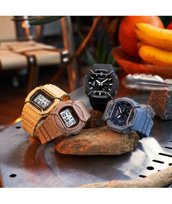 Casio G-Shock Black Tone-on-Tone Carbon CasiOak Protector Pack GA2100PTS-8A Toutes les collections ici