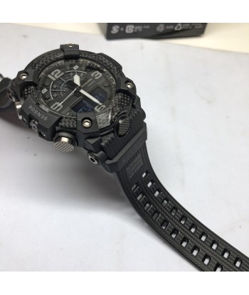 CASIO G-Shock GG-B100-1B Blackout Mudmaster Carbon Watch brillant des détails fins